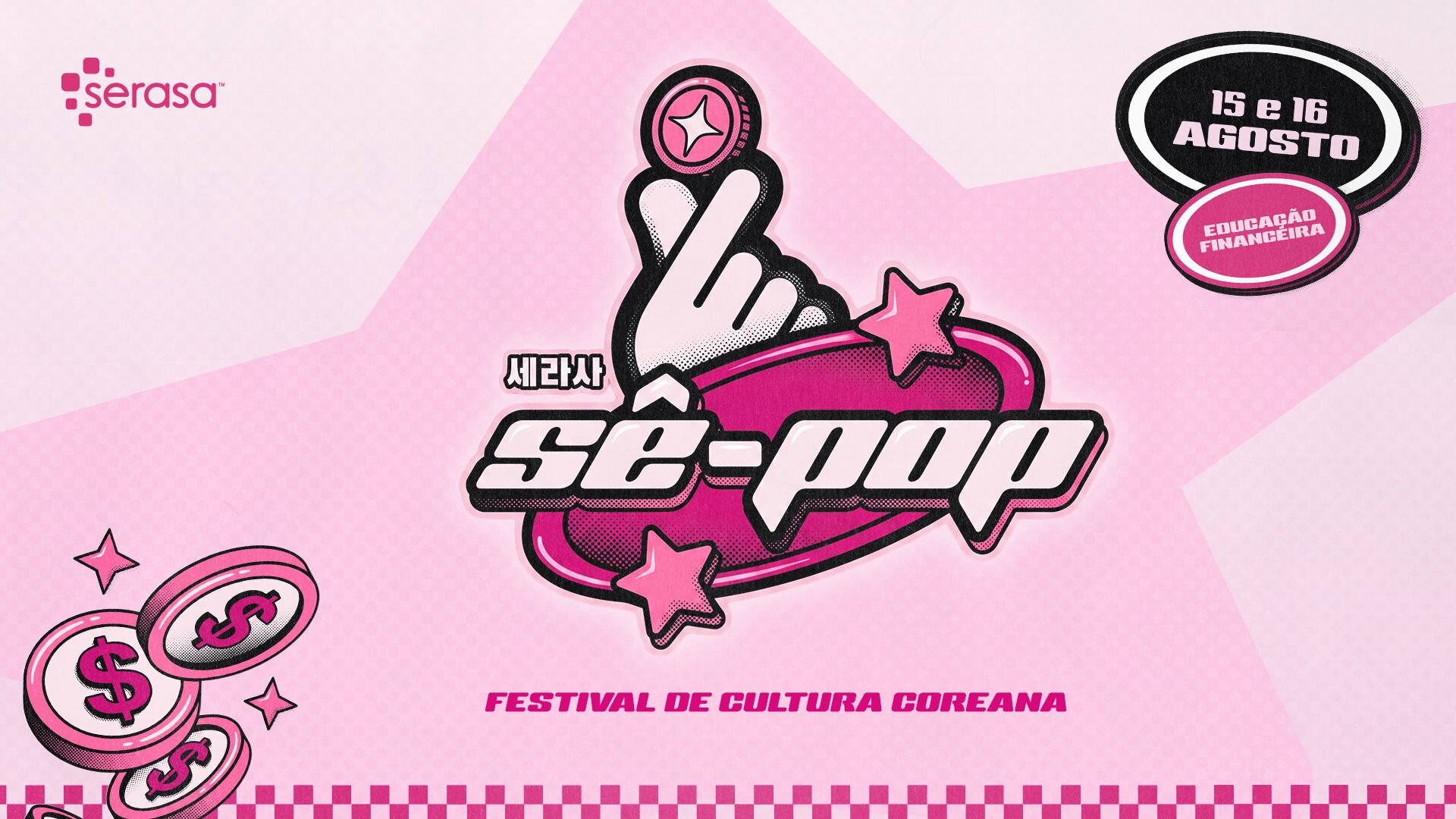 ⏰ 2 diasConcurso Serasa Sê-Pop: Ingressos para o BTS e Brindes no Festival de Cultura Coreana 🆓Grátis