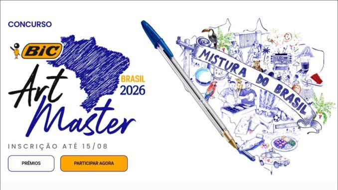 Concurso BIC Art Master Brasil 2026: Concorra a Cartões de Até R$3.000,00 🆓Grátis