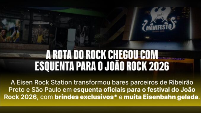Eisenbahn Rota do Rock: Copo Personalizado nas Esquentas do João Rock (Ribeirão Preto e São Paulo)