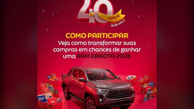 Promoção Aniversário Bruda 40 Anos: Concorra a uma Ram Dakota 0km (SC)