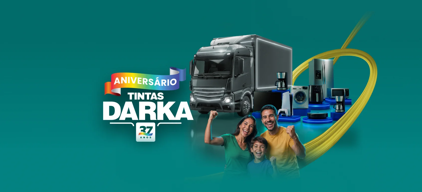Promoção Aniversário Tintas Darka 37 Anos Sorteia R$50.000 em Prêmios