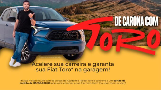 Promoção De Carona com Toro: Cartão de R$150.000,00 para Comprar uma Fiat Toro 0km