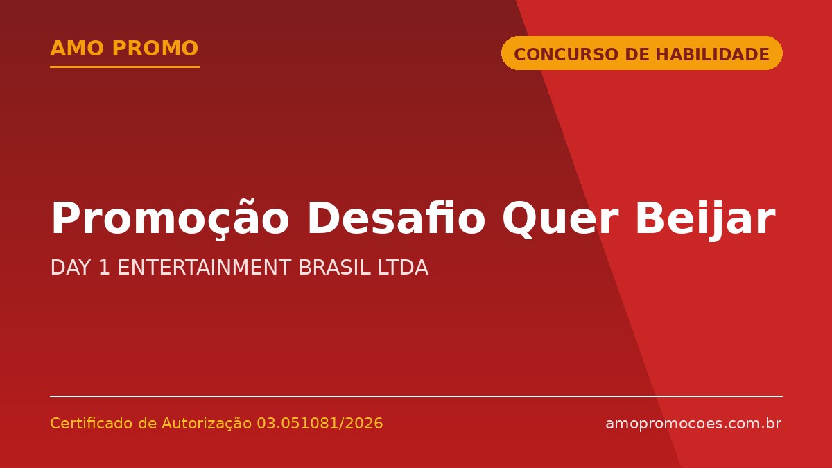 Promoção Desafio Quer Beijar