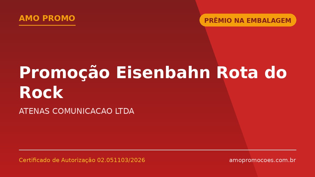 Promoção Eisenbahn Rota do Rock