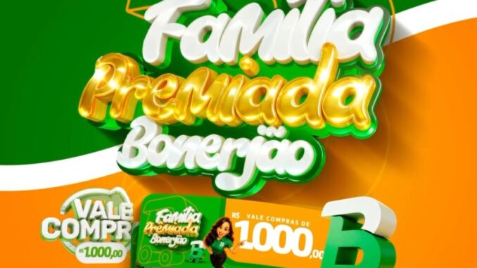 Promoção Família Premiada Bonerjão: Vales-Compra de R$1.000,00 em 50 Sorteios em Martins – RN!