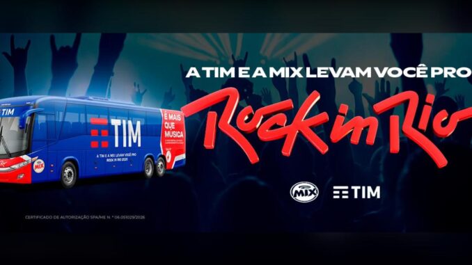 Promoção Mix e TIM 2026: Concorra a Ingressos para o Rock in Rio 🆓Grátis (Grande São Paulo)