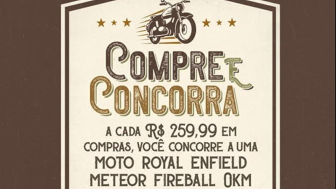 Promoção Shop do Pé de Dia dos Pais Sorteia Moto Royal Enfield Meteor Fireball 0km (AM, RO e RR)