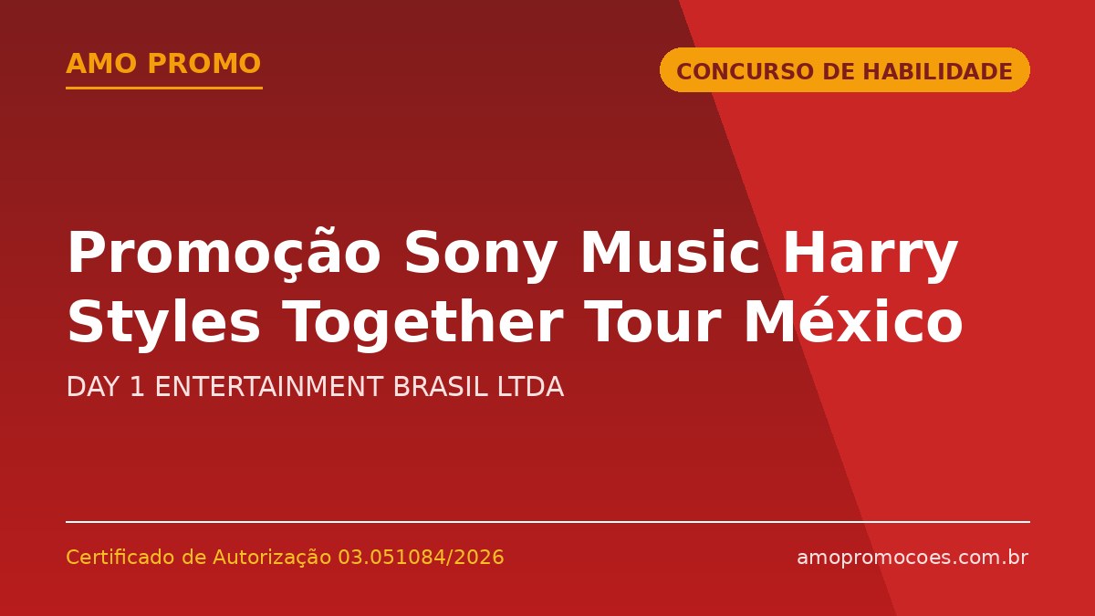 Promoção Sony Music Harry Styles Together Tour México